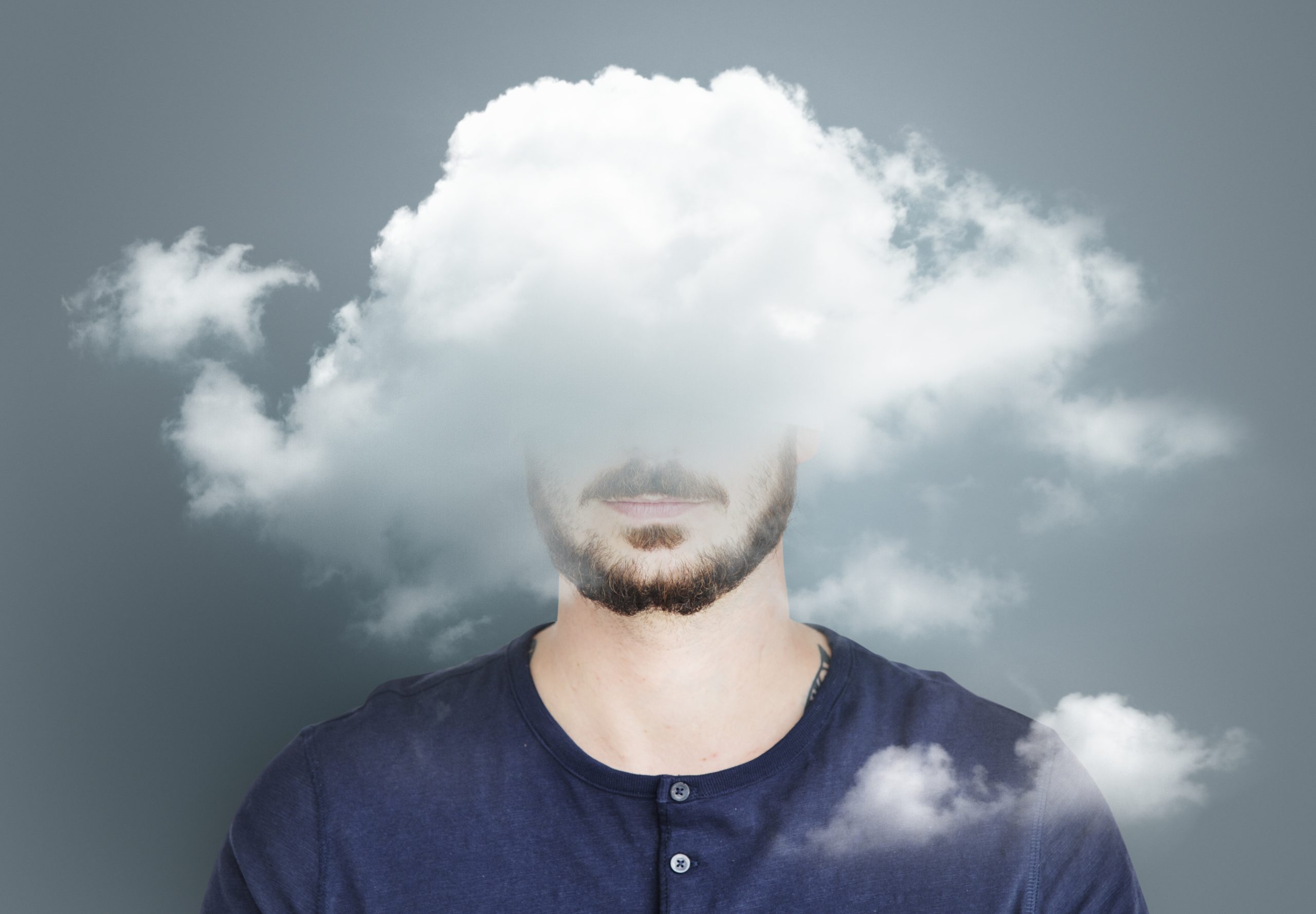 Wolke Verborgenes Dilemma Depression Glückseligkeit