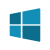 Blaues Microsoft Logo Icon